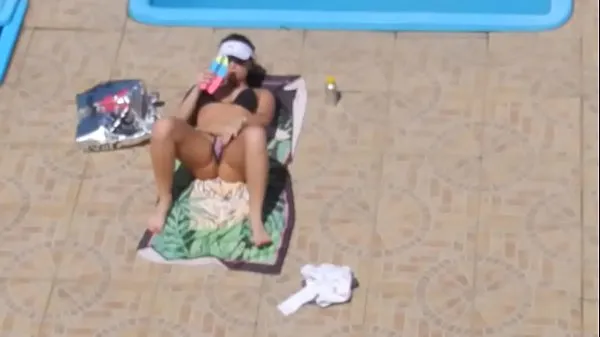 Best Flagra safada masturbando Piscina Flagged Girl masturbate on the pool clips Videos
