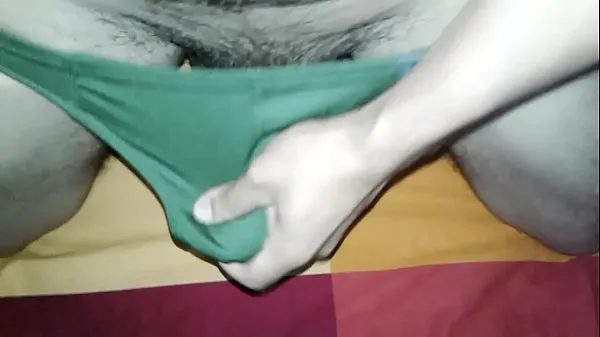 I jerk off in my new underwear, and then I put it back on so that everything stays on my cock Klip Video terbaik