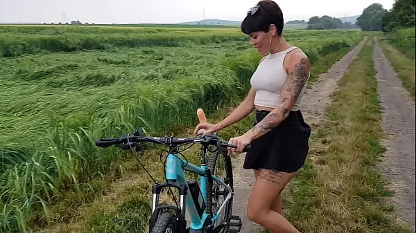 Best Premiere! Bicycle fucked in public horny clips Videos