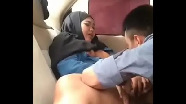 Best Hijab girl in car with boyfriend clips Videos