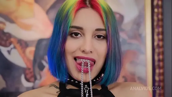 I migliori video di clip Rainbow Teen Bitch Roxy Lips Vs Tough Nick Rock! Palle anali profonde, schiaffi, leccate di culo maschile, duro NRX074