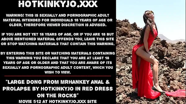 بہترین Large dong from mrHankey anal & prolapse by Hotkinkyjo in red dress on the rocks کلپس ویڈیوز