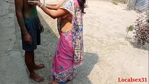 Best Desi Married House Wife Saree fuck in Holi clips Videos