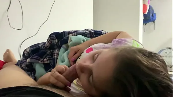 Best My little stepdaughter plays with my cock in her mouth while we watch a movie (She doesn't know I recorded it clips Videos