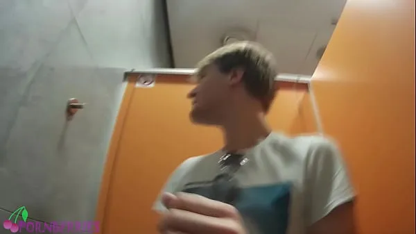 Best College friends having gay fun in public toilet clips Videos