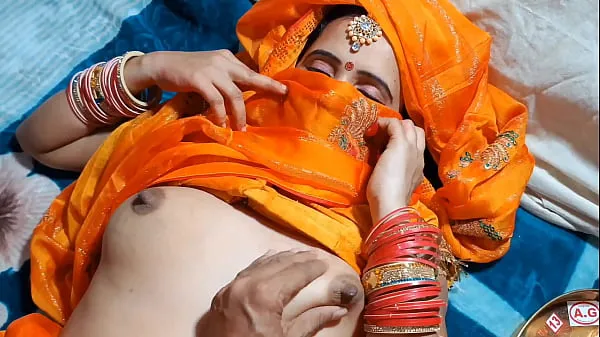 Melhores Karwa chauth lua de mel especial de casal indiano clipes de vídeos