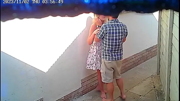 Best Cctv camera caught couple fucking outside public restaurant clips Videos
